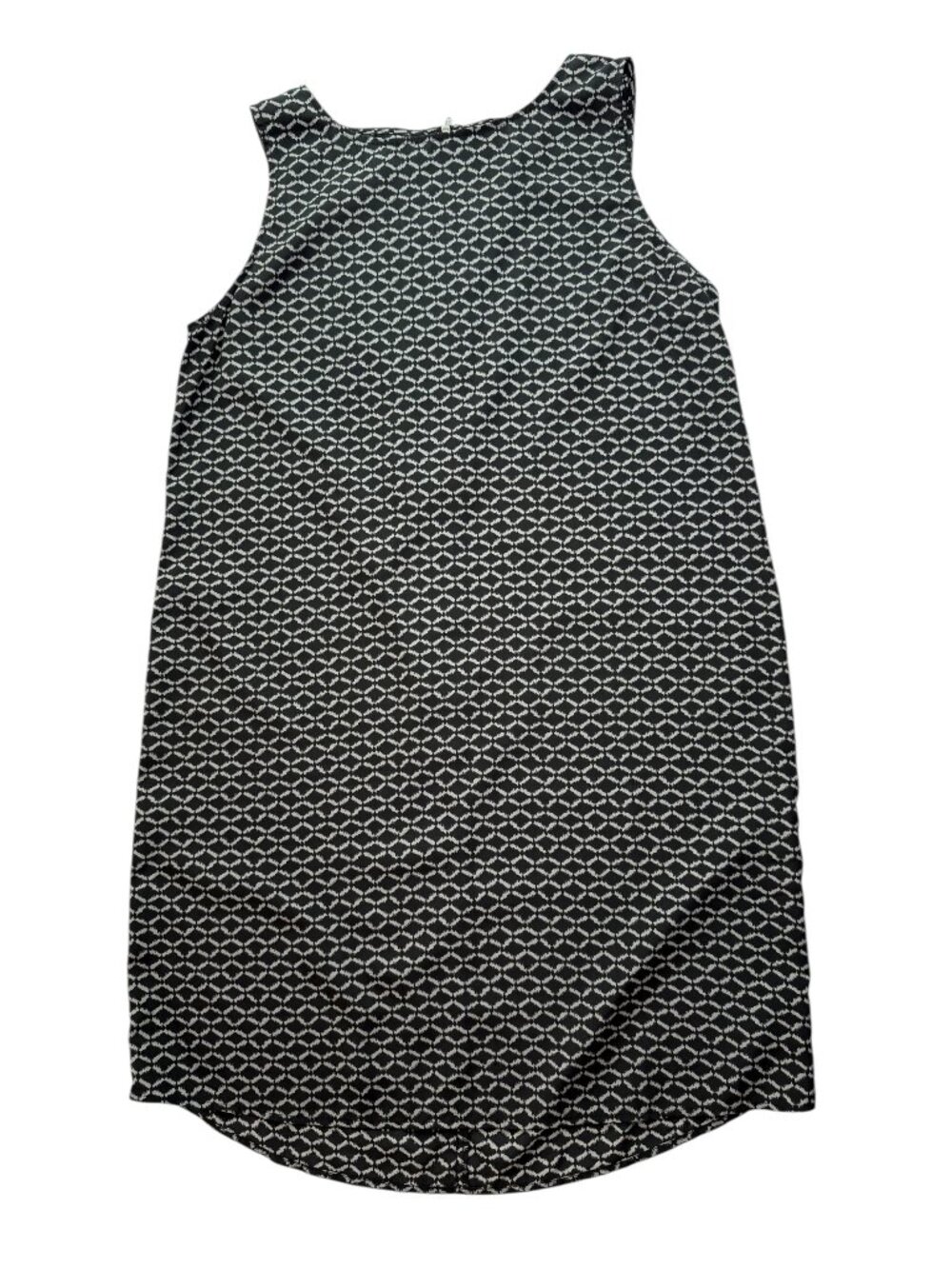 CASLON Dress Sleeveless. Back Zipper.  Black Gray Geometric.  Size Women's M.